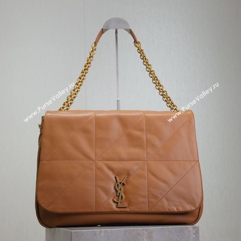 Saint Laurent Jamie 4.3 Large Bag in Soft Lambskin 742431 Brown Caramel 2025 (YY-250409089)