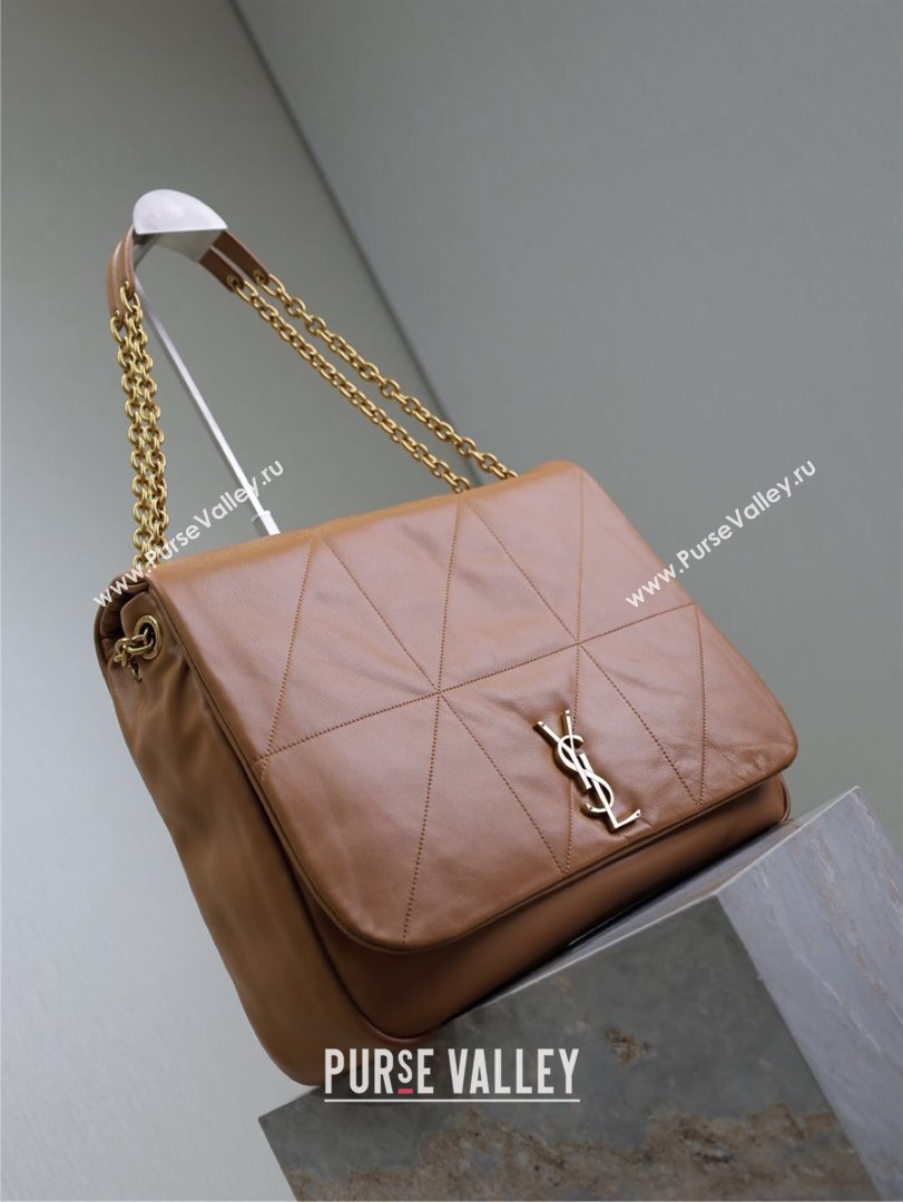 Saint Laurent Jamie 4.3 Large Bag in Soft Lambskin 742431 Brown Caramel 2025 (YY-250409089)