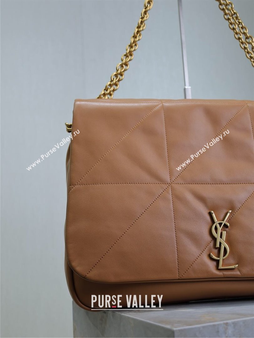 Saint Laurent Jamie 4.3 Large Bag in Soft Lambskin 742431 Brown Caramel 2025 (YY-250409089)