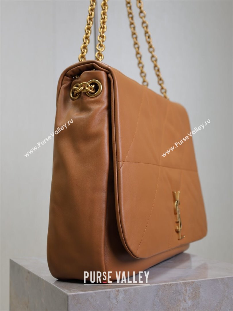 Saint Laurent Jamie 4.3 Large Bag in Soft Lambskin 742431 Brown Caramel 2025 (YY-250409089)