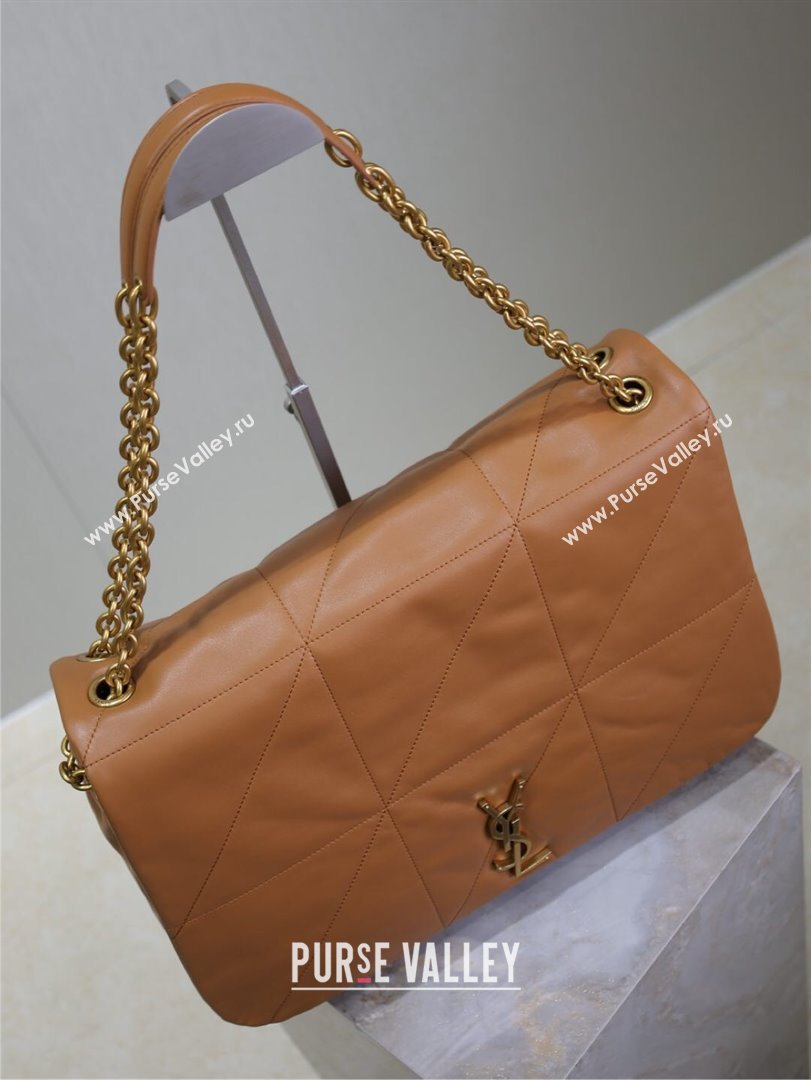 Saint Laurent Jamie 4.3 Large Bag in Soft Lambskin 742431 Brown Caramel 2025 (YY-250409089)