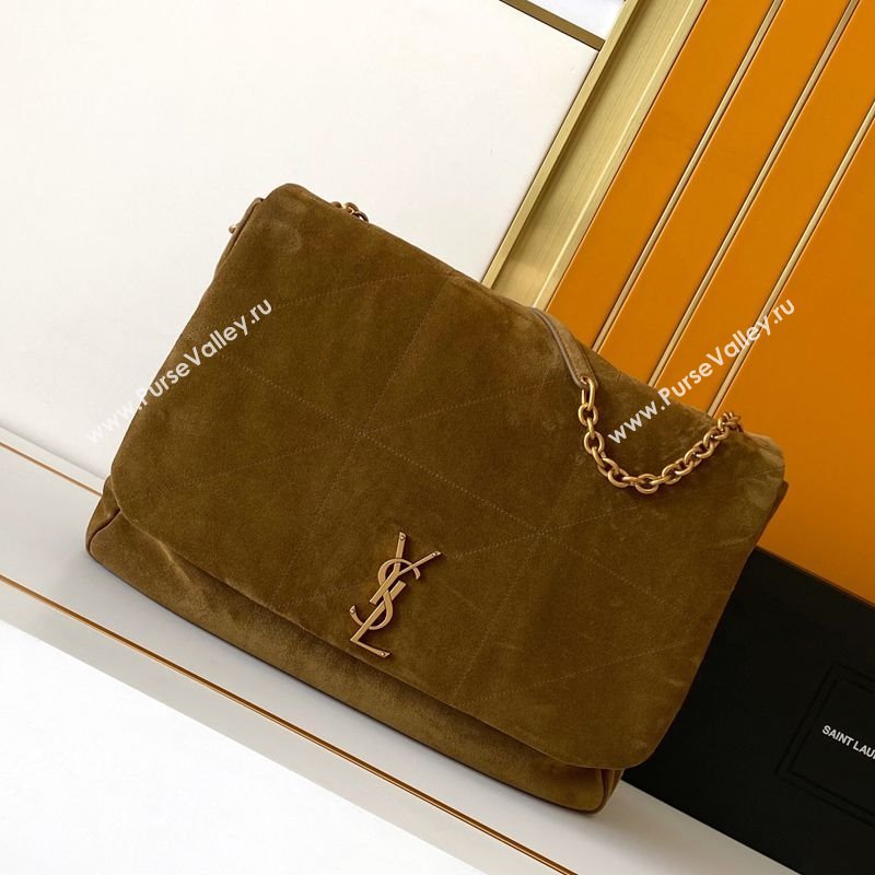 Saint Laurent Jamie 4.3 Large Bag in Suede 742431 Brown2 2025 (YY-250409092)