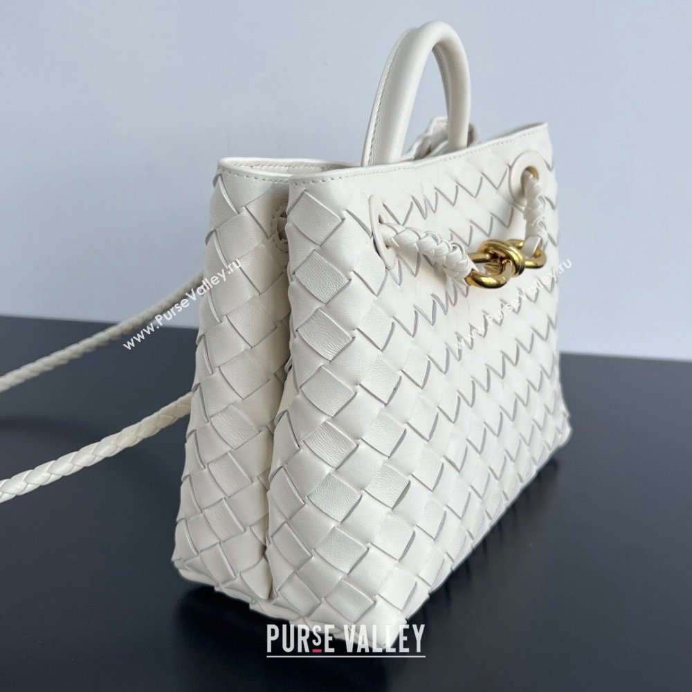 Bottega Veneta Small Andiamo Top Handle Bag in Intrecciato Leather 743568 Sea Sault 2025 0731 (WT-250731043)