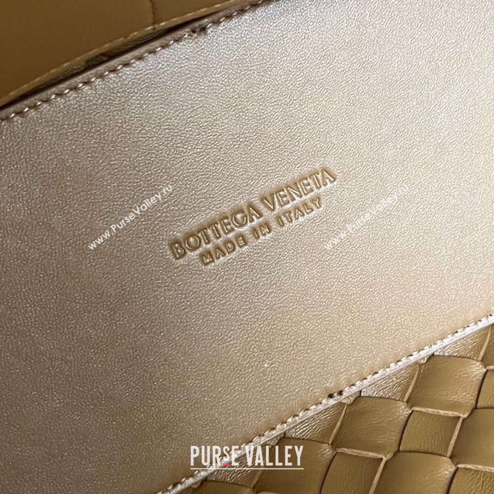 Bottega Veneta Medium Andiamo Top Handle Bag in Intrecciato Leather 743572 Acorn Brown 2025 0731 (WT-250731016)