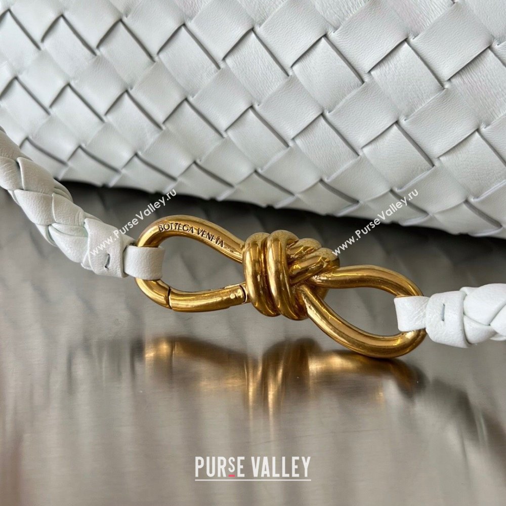 Bottega Veneta Medium Andiamo Top Handle Bag in Intrecciato Leather 743572 Glacier Blue 2025 0731 (WT-250731025)