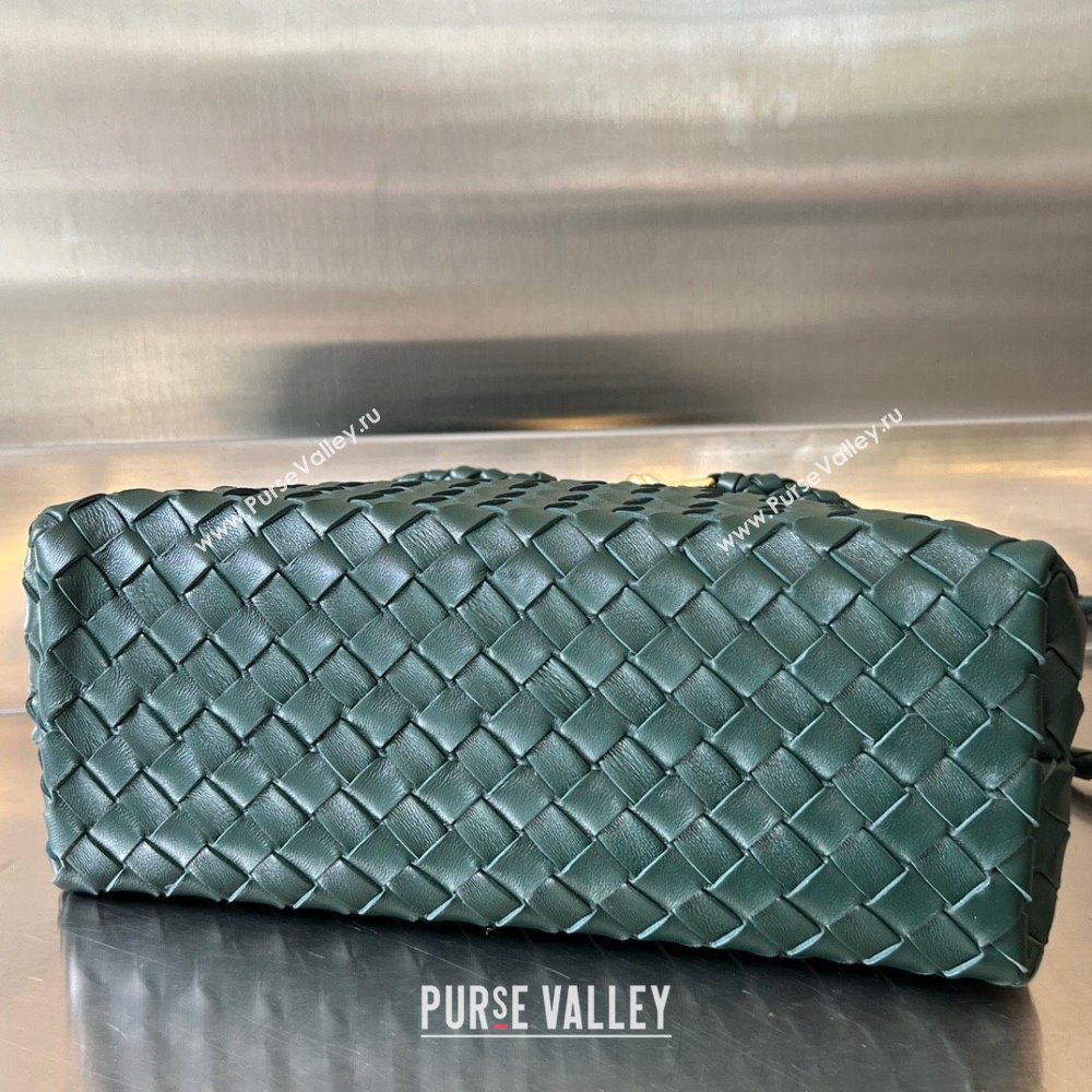 Bottega Veneta Medium Andiamo Top Handle Bag in Intrecciato Leather 743572 Emerald Green 2025 0731 (WT-250731012)