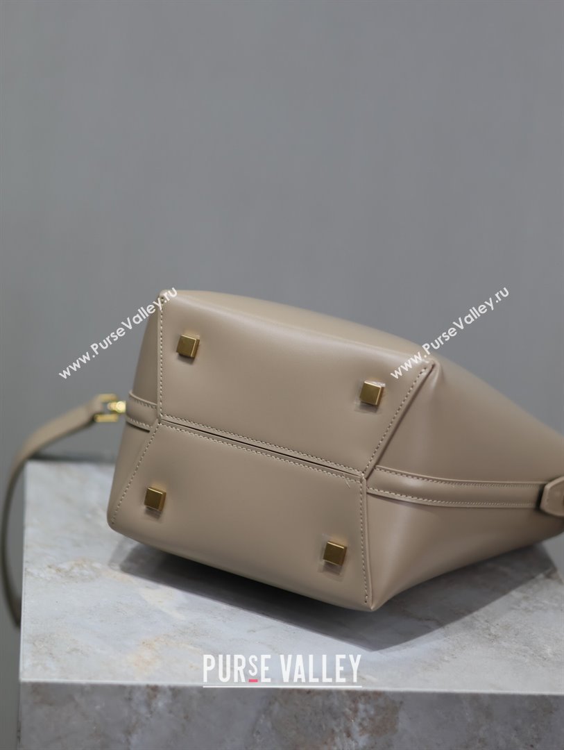 Saint Laurent Le 37 Small Bucket bag in Shiny Leather 749036 Light Beige 2024 (YY-241218037)