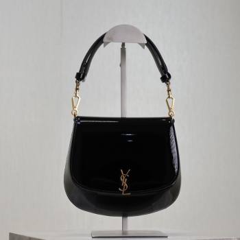 Saint Laurent Voltaire Bag in Patent Leather Black 2025 753824 (YY-250924147)