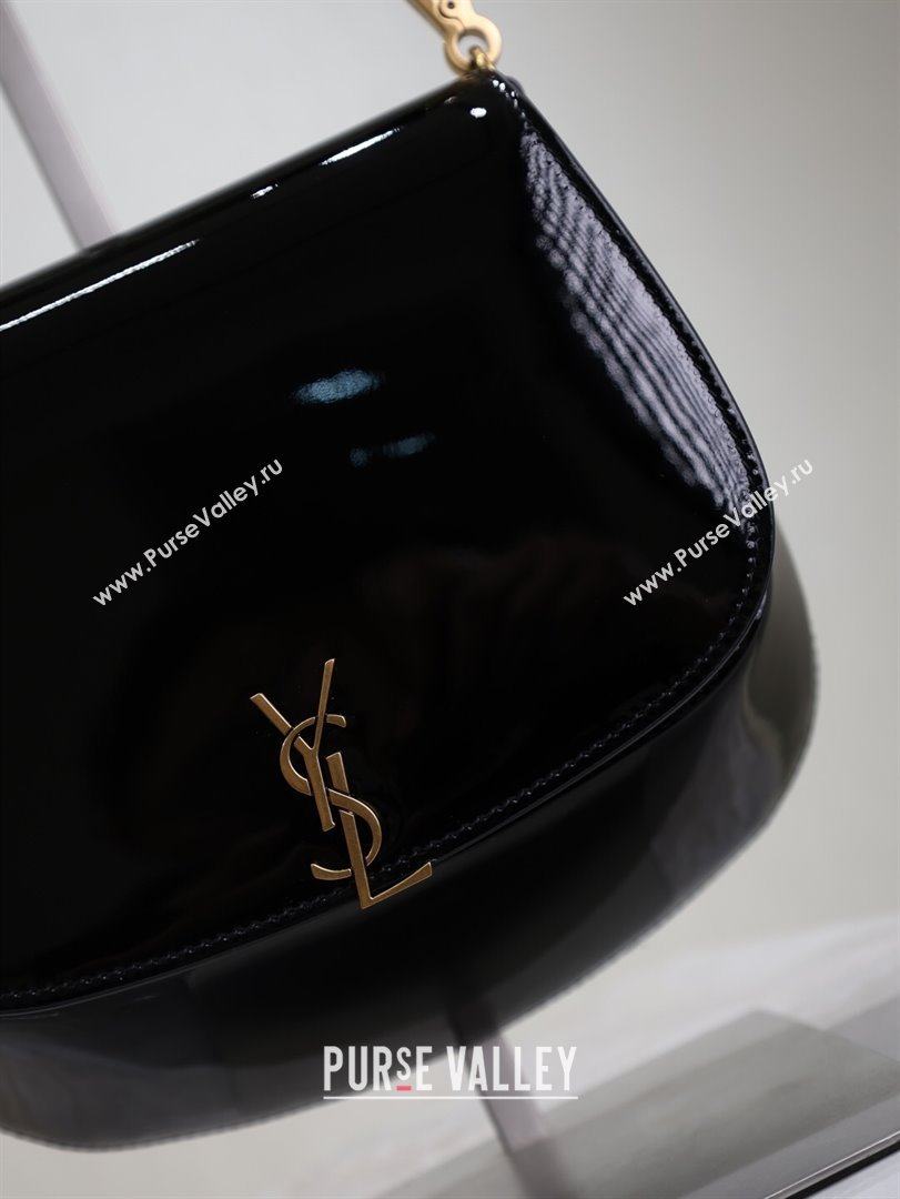Saint Laurent Voltaire Bag in Patent Leather Black 2025 753824 (YY-250924147)