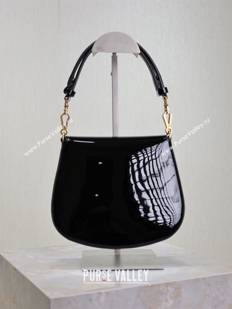 Saint Laurent Voltaire Bag in Patent Leather Black 2025 753824 (YY-250924147)