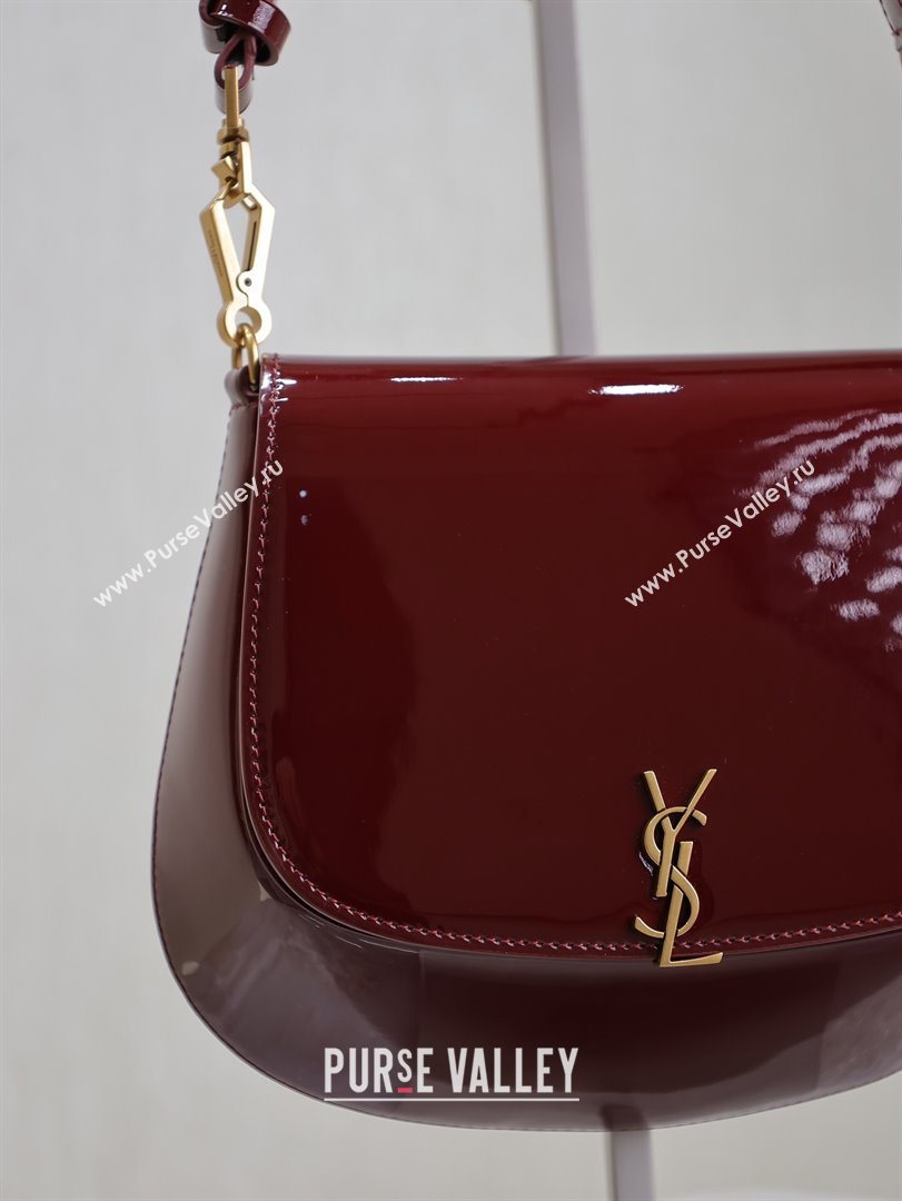 Saint Laurent Voltaire Bag in Patent Leather Red 2025 753824 (YY-250924149)