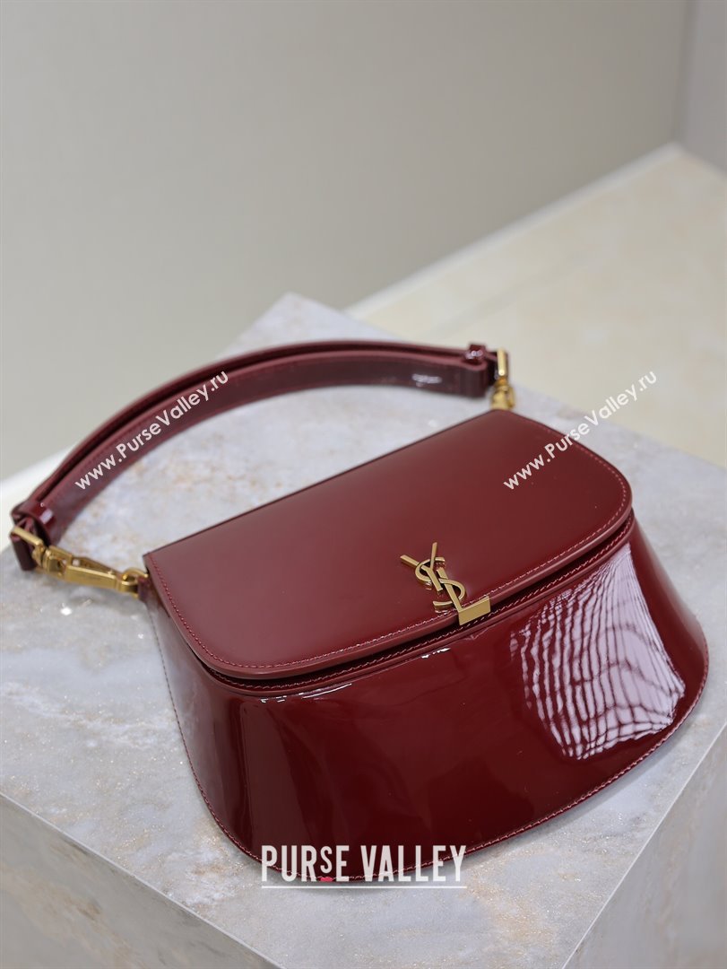 Saint Laurent Voltaire Bag in Patent Leather Red 2025 753824 (YY-250924149)