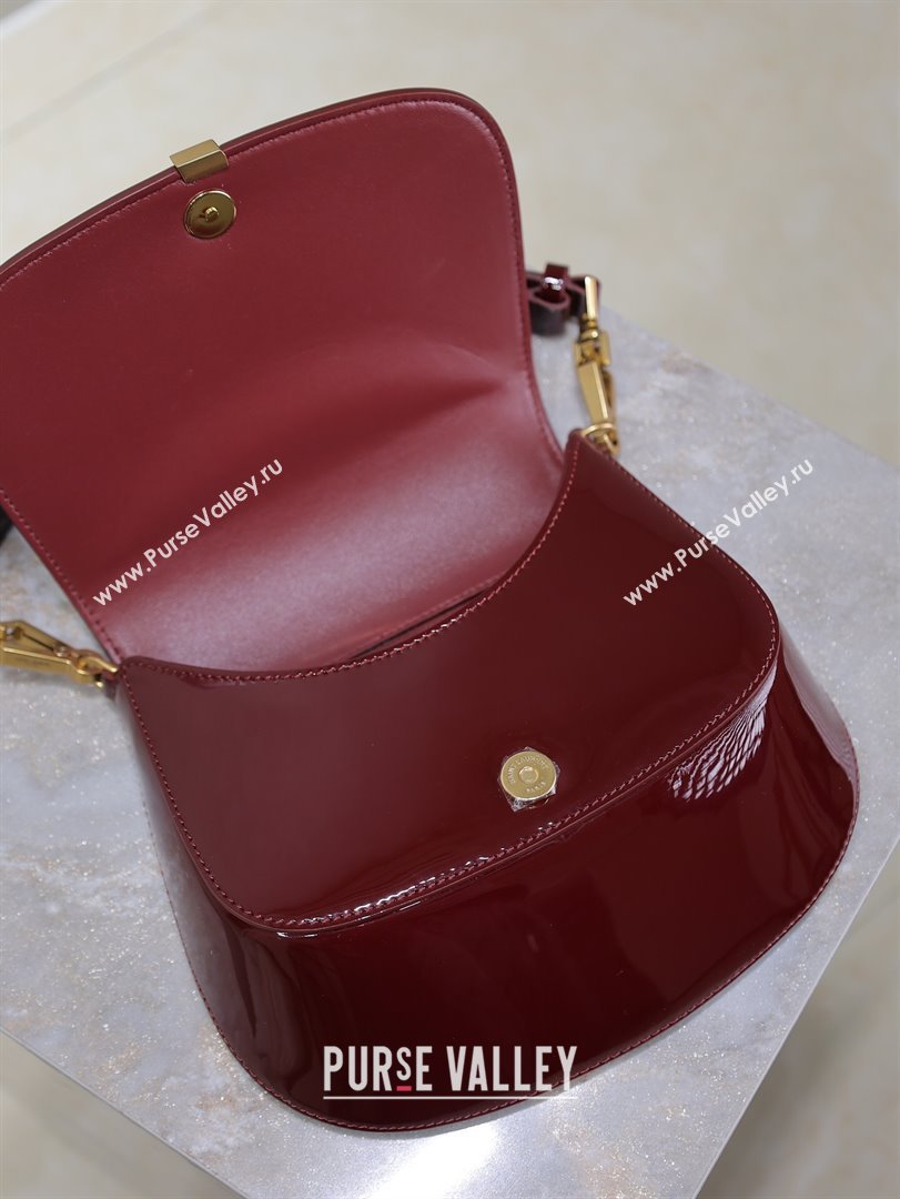 Saint Laurent Voltaire Bag in Patent Leather Red 2025 753824 (YY-250924149)