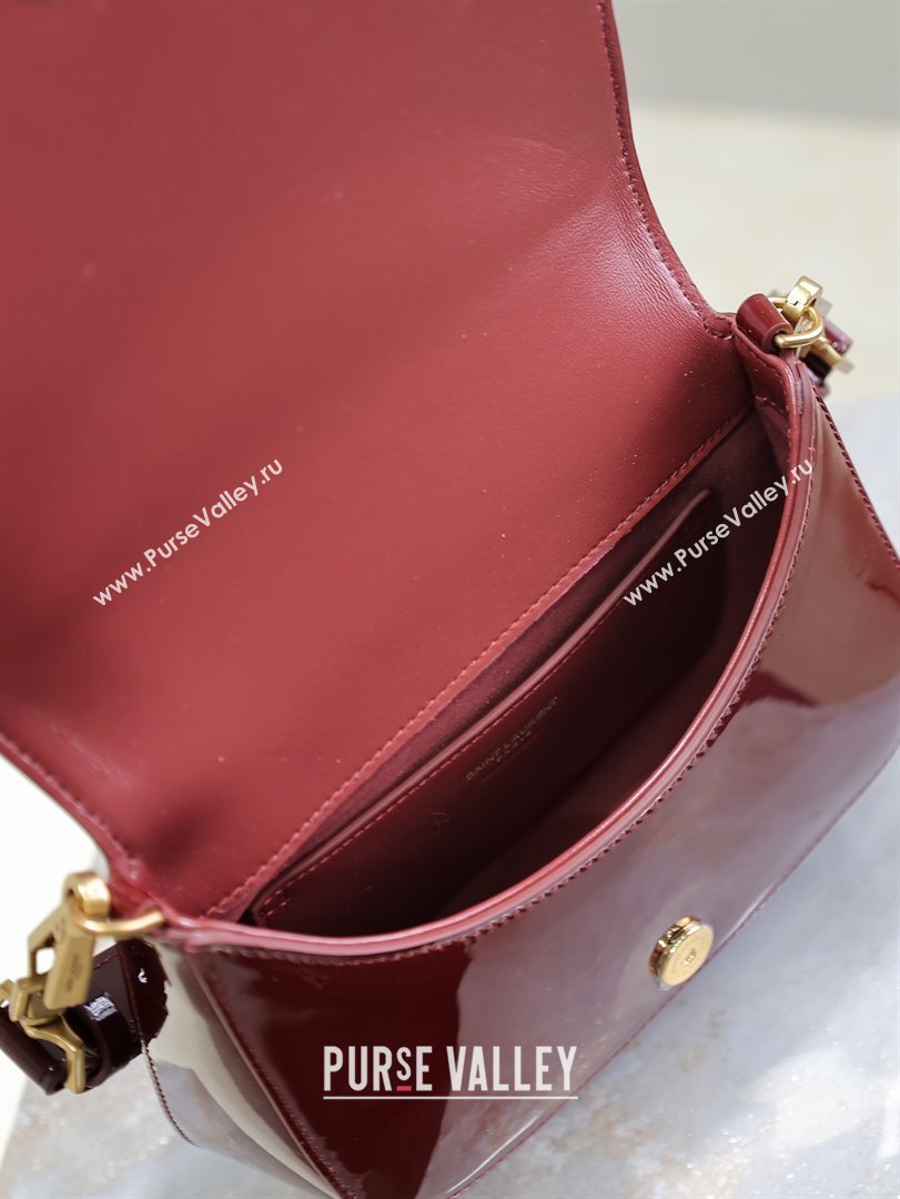 Saint Laurent Voltaire Bag in Patent Leather Red 2025 753824 (YY-250924149)