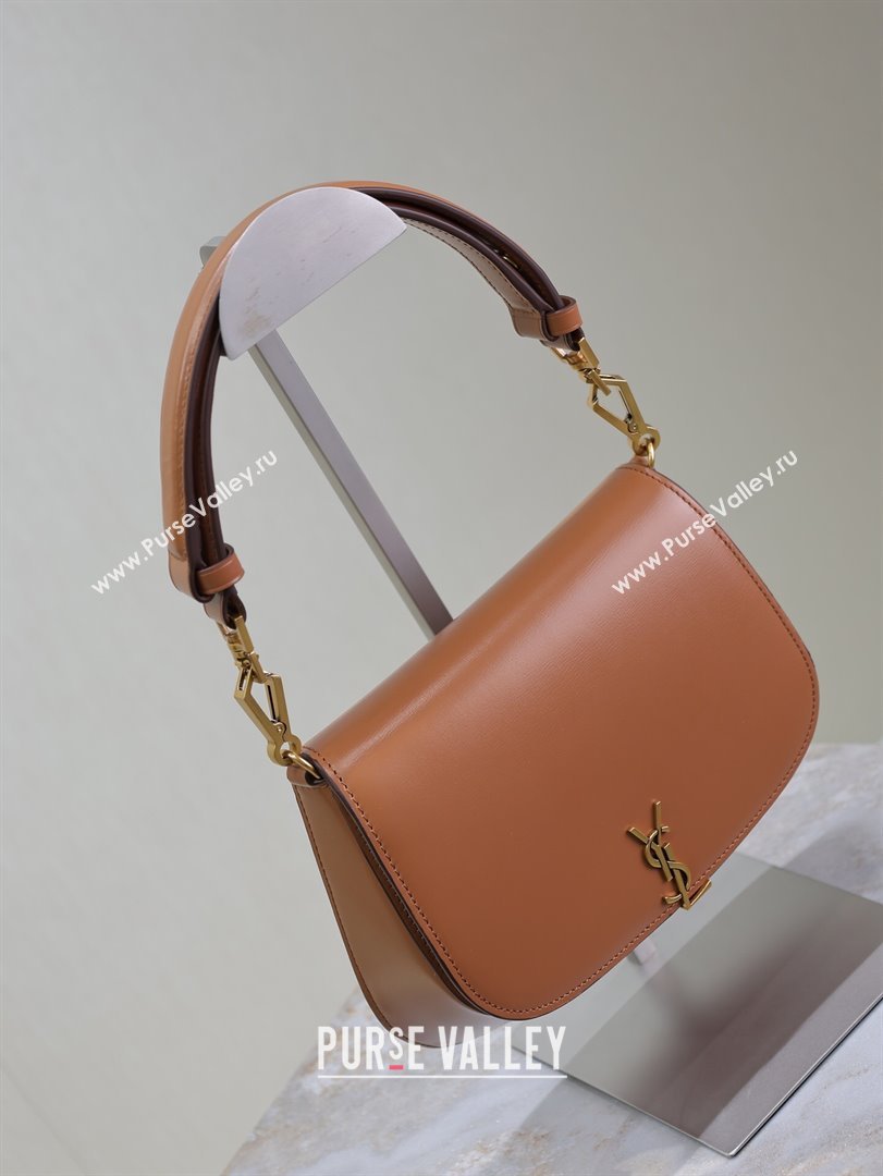 Saint Laurent Voltaire Bag in Calf Leather Caramel Brown 2025 753824 (YY-250924150)