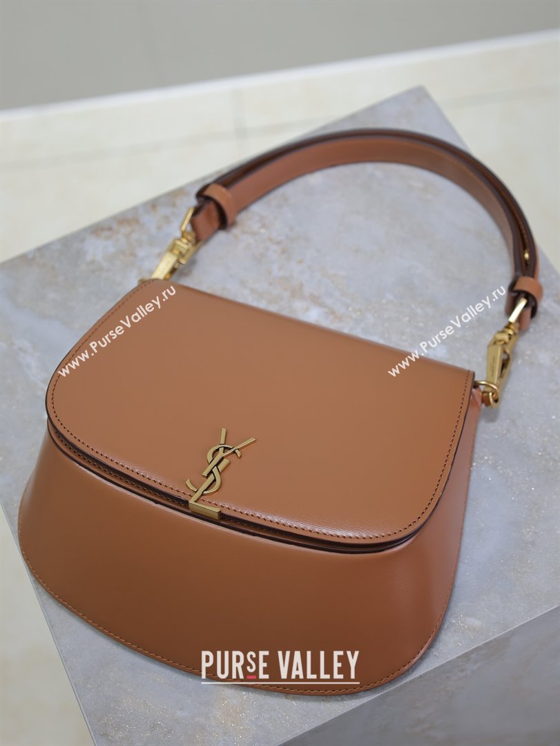 Saint Laurent Voltaire Bag in Calf Leather Caramel Brown 2025 753824 (YY-250924150)