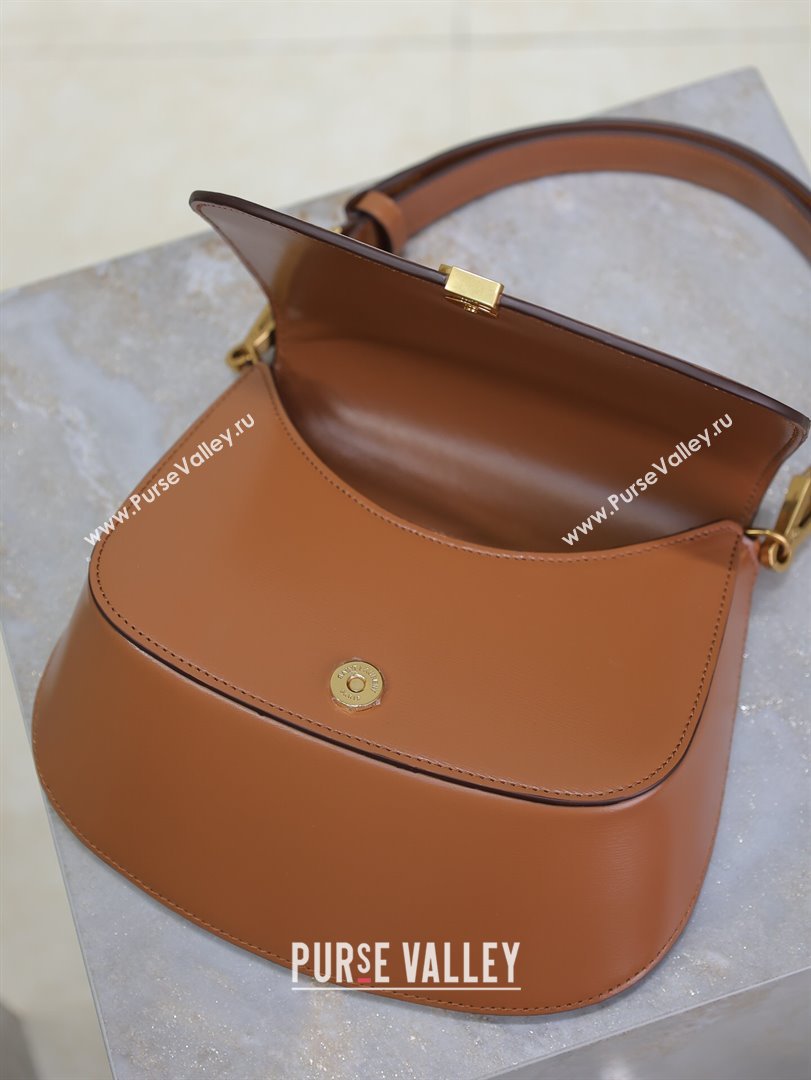 Saint Laurent Voltaire Bag in Calf Leather Caramel Brown 2025 753824 (YY-250924150)