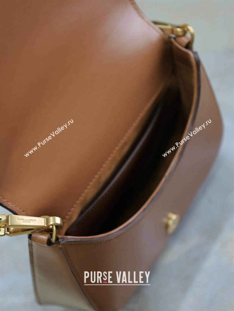 Saint Laurent Voltaire Bag in Calf Leather Caramel Brown 2025 753824 (YY-250924150)
