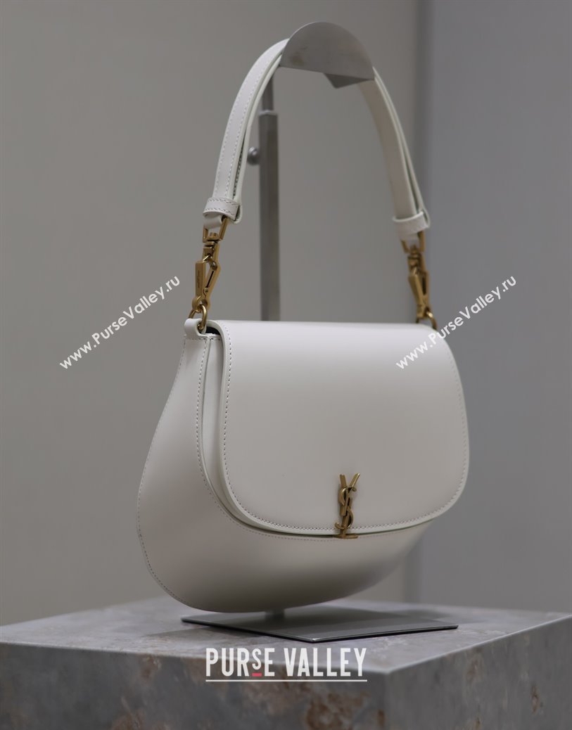 Saint Laurent Voltaire Bag in Calf Leather White 2025 753824 (YY-250924153)