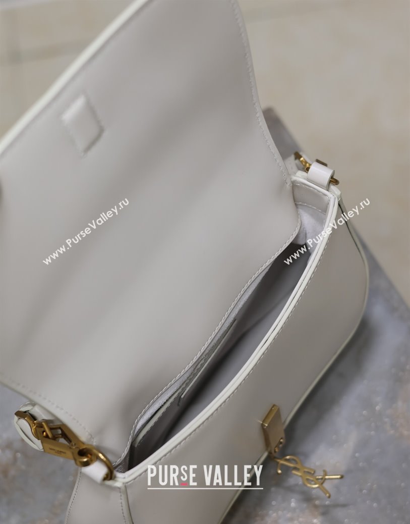 Saint Laurent Voltaire Bag in Calf Leather White 2025 753824 (YY-250924153)