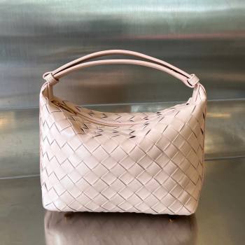 Bottega Veneta Mini Wallace Shoulder Bag in Intrecciato Soft Calfskin Leather 754443 Lotus Pink 2024 (MS-240419028)