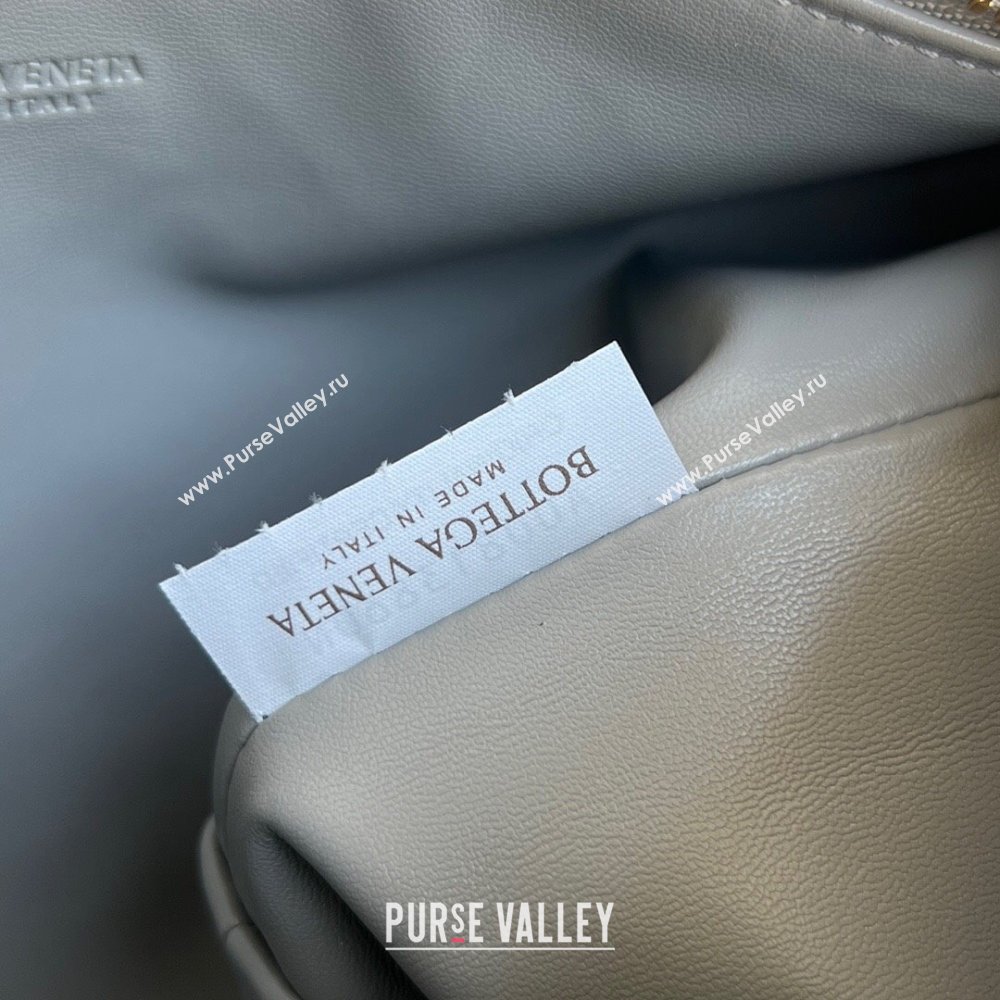 Bottega Veneta Mini Wallace Shoulder Bag in Intrecciato Soft Calfskin Leather 754443 Silver Grey 2025 (WT-250205055)