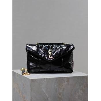 Saint Laurent Loulou Toy Puffer Bag in Oil Leather 759337 Black 2024 0525 (YY-240803047)