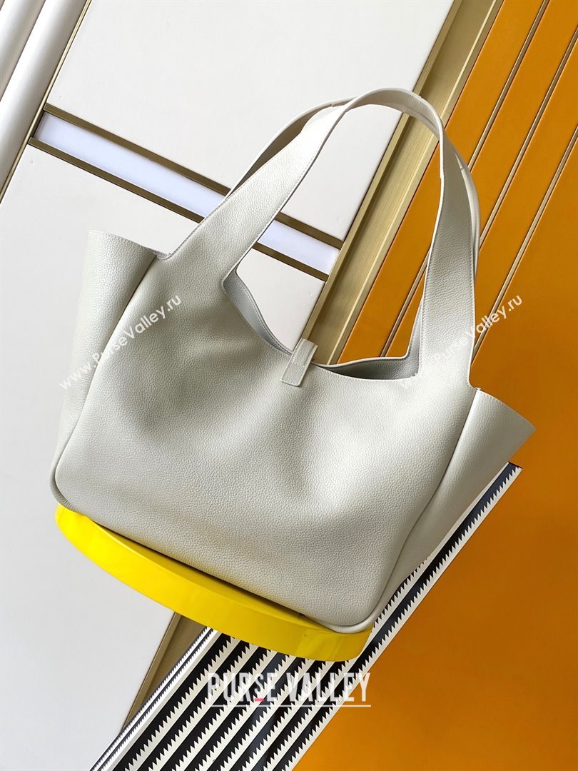 Saint Laurent Bea Tote in Grained Leather 763435 White 2024 (YY-241218028)