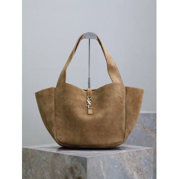 Saint Laurent Bea Tote in Suede 763435 Light Brown 2024 (YY-241218029)