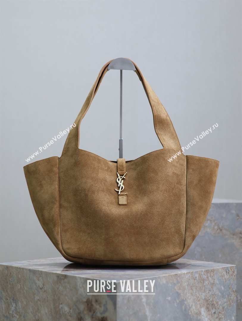 Saint Laurent Bea Tote in Suede 763435 Light Brown 2024 (YY-241218029)