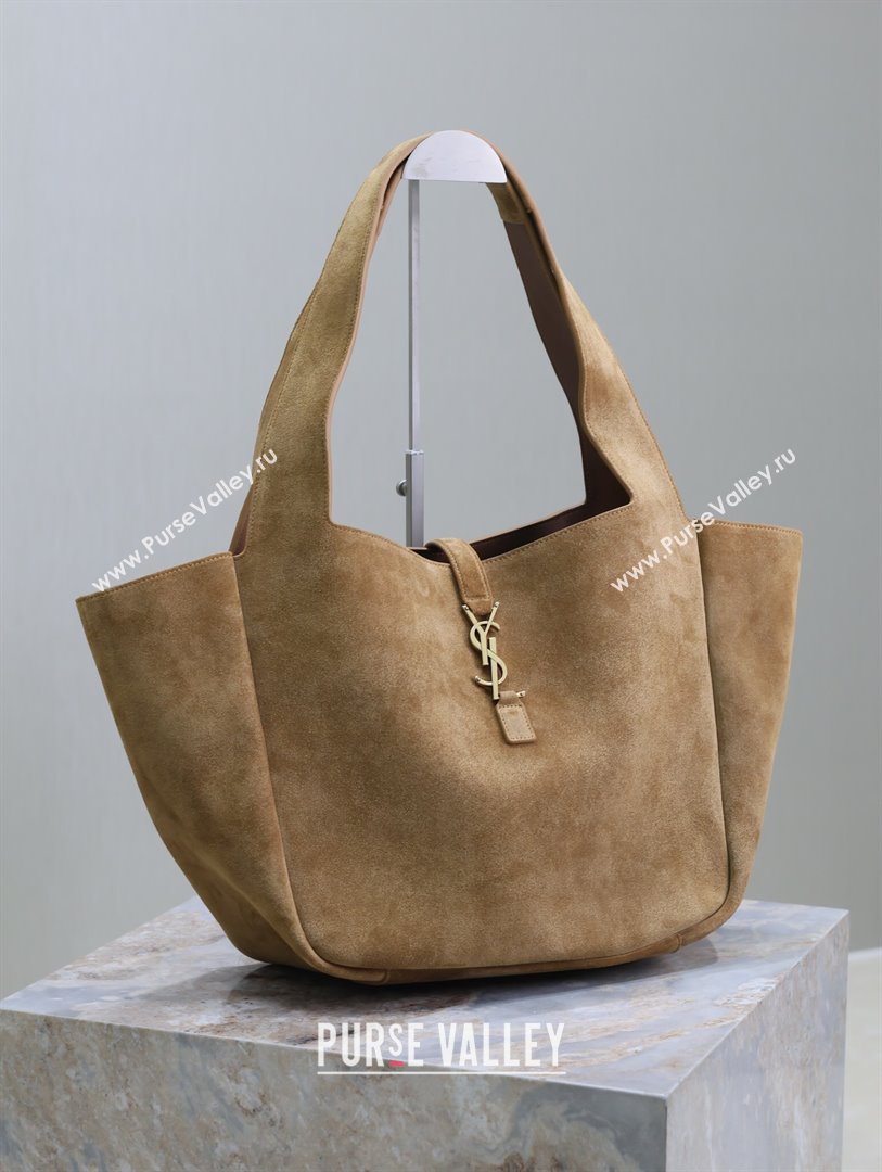 Saint Laurent Bea Tote in Suede 763435 Light Brown 2024 (YY-241218029)