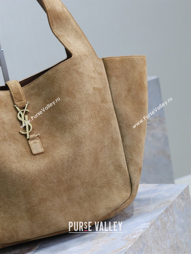 Saint Laurent Bea Tote in Suede 763435 Light Brown 2024 (YY-241218029)