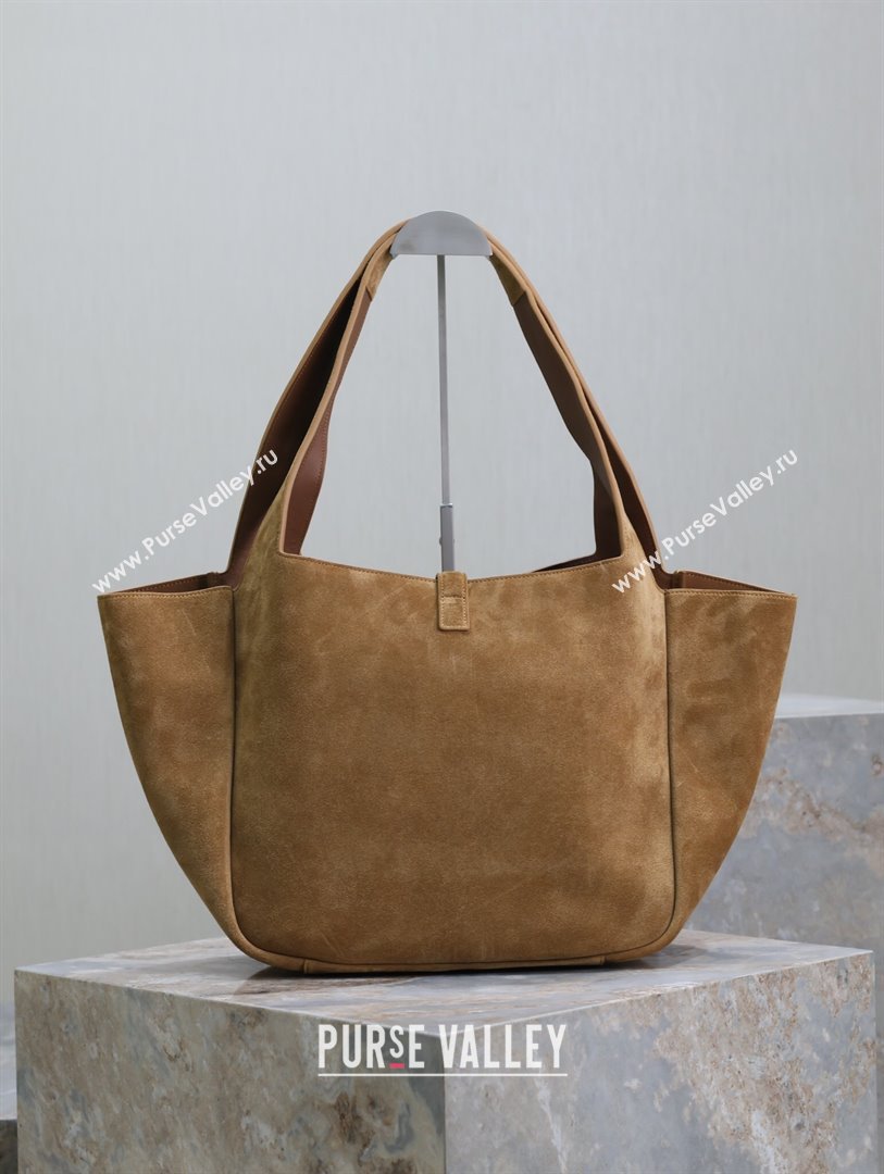 Saint Laurent Bea Tote in Suede 763435 Light Brown 2024 (YY-241218029)