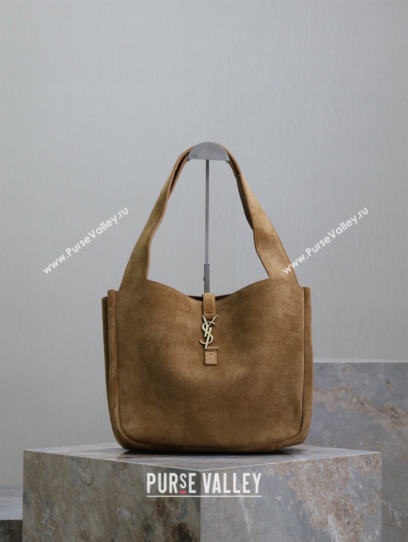 Saint Laurent Bea Tote in Suede 763435 Light Brown 2024 (YY-241218029)