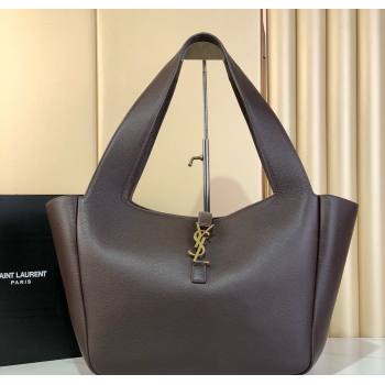 Saint Laurent Bea Tote in Grained Leather 763435 Chestnut Brown 2024 (YY-241218031)