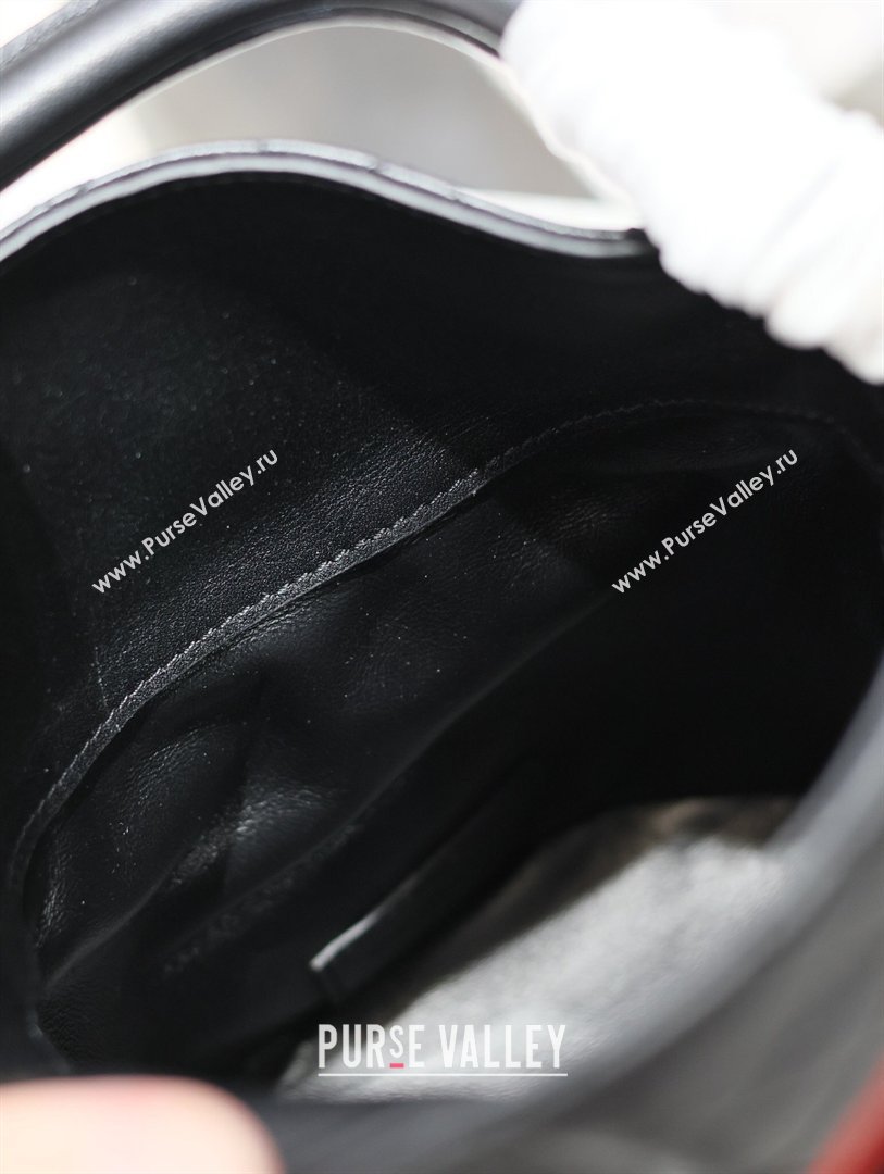 Saint Laurent Gaby Bucket Bag in Quilted Lambskin Black 2026 763961 (MHUI-260407023)