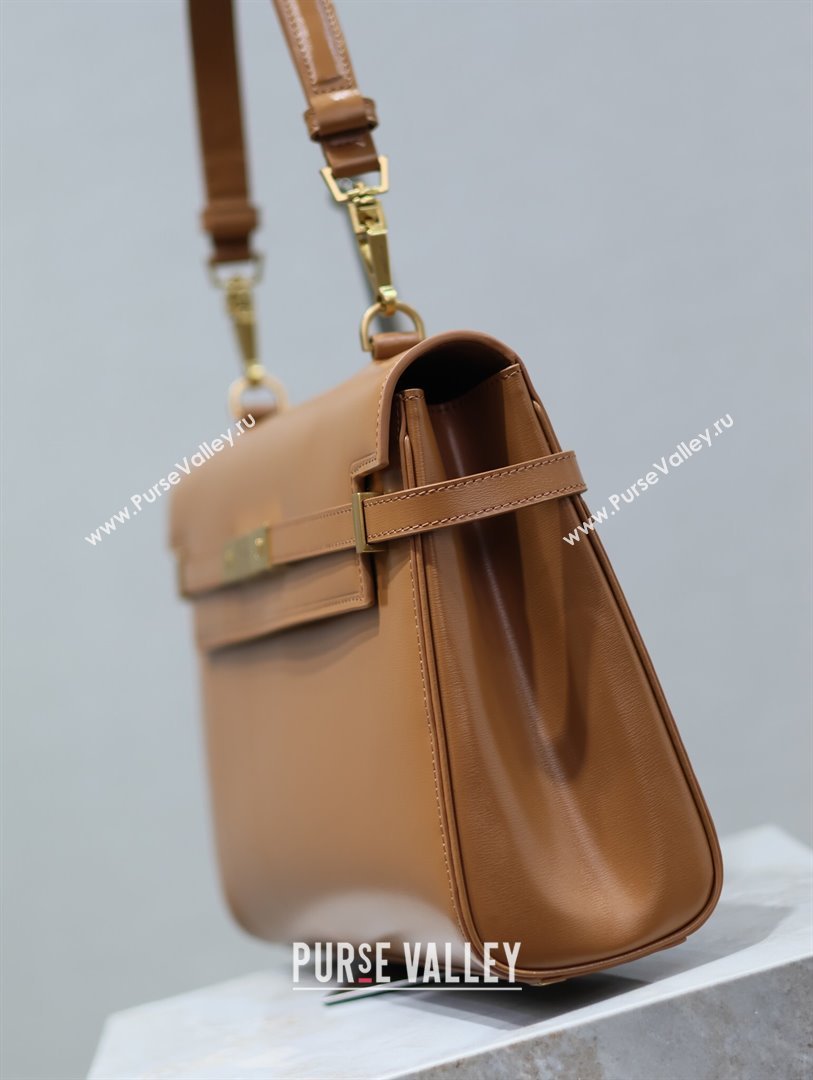 Saint Laurent Manhattan Medium Top handle bag in Smooth Leather Brown 2024 769512 (YY-240827020)