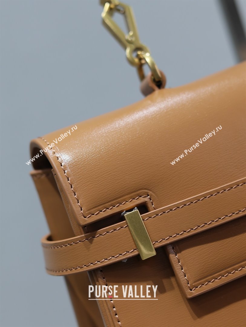 Saint Laurent Manhattan Medium Top handle bag in Smooth Leather Brown 2024 769512 (YY-240827020)