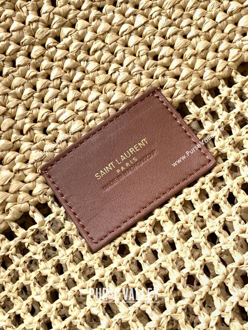 Saint Laurent Icare Tote Bag in Raffia Straw Beige 2025 772191 (YY-250801115)