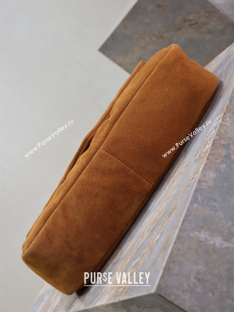 Saint Laurent Calypso Large Bag in Suede 777399 Brown Yellow 2025 (YY-250924094)