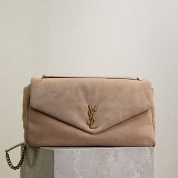 Saint Laurent Calypso Large Bag in Suede 777399 Beige 2025 (YY-250924095)