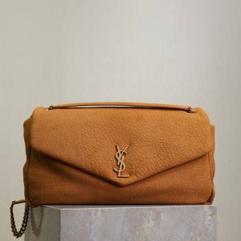 Saint Laurent Calypso Large Bag in Grained Suede Yellow 777399 2025 (YY-250924093)