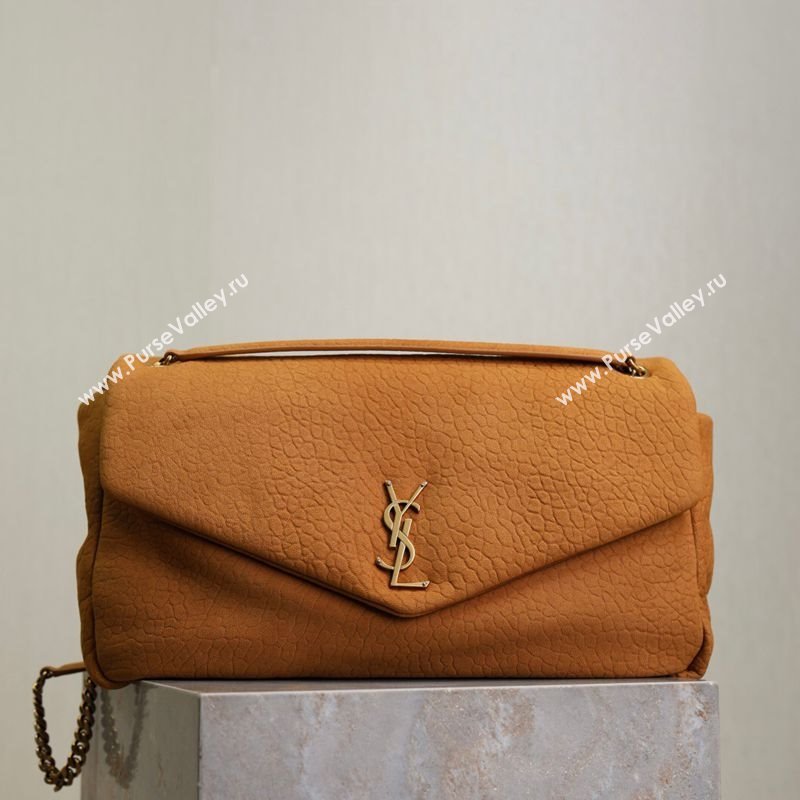 Saint Laurent Calypso Large Bag in Grained Suede Yellow 777399 2025 (YY-250924093)