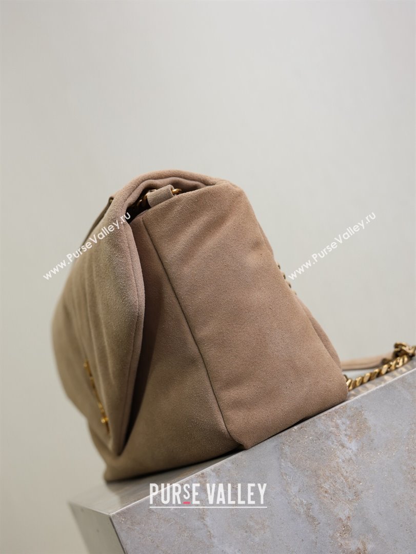 Saint Laurent Calypso Large Bag in Suede 777399 Beige 2025 (YY-250924095)