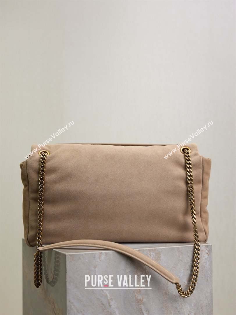 Saint Laurent Calypso Large Bag in Suede 777399 Beige 2025 (YY-250924095)