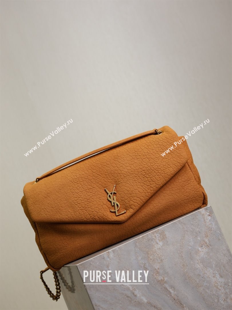 Saint Laurent Calypso Large Bag in Grained Suede Yellow 777399 2025 (YY-250924093)