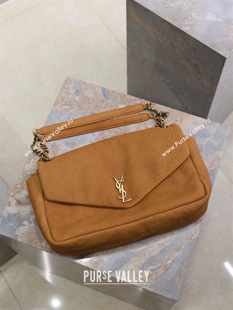 Saint Laurent Calypso Large Bag in Grained Suede Yellow 777399 2025 (YY-250924093)