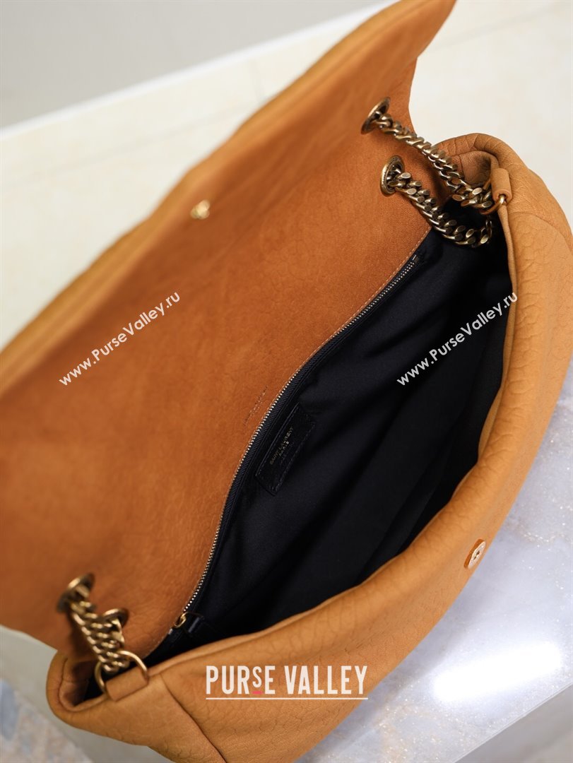 Saint Laurent Calypso Large Bag in Grained Suede Yellow 777399 2025 (YY-250924093)