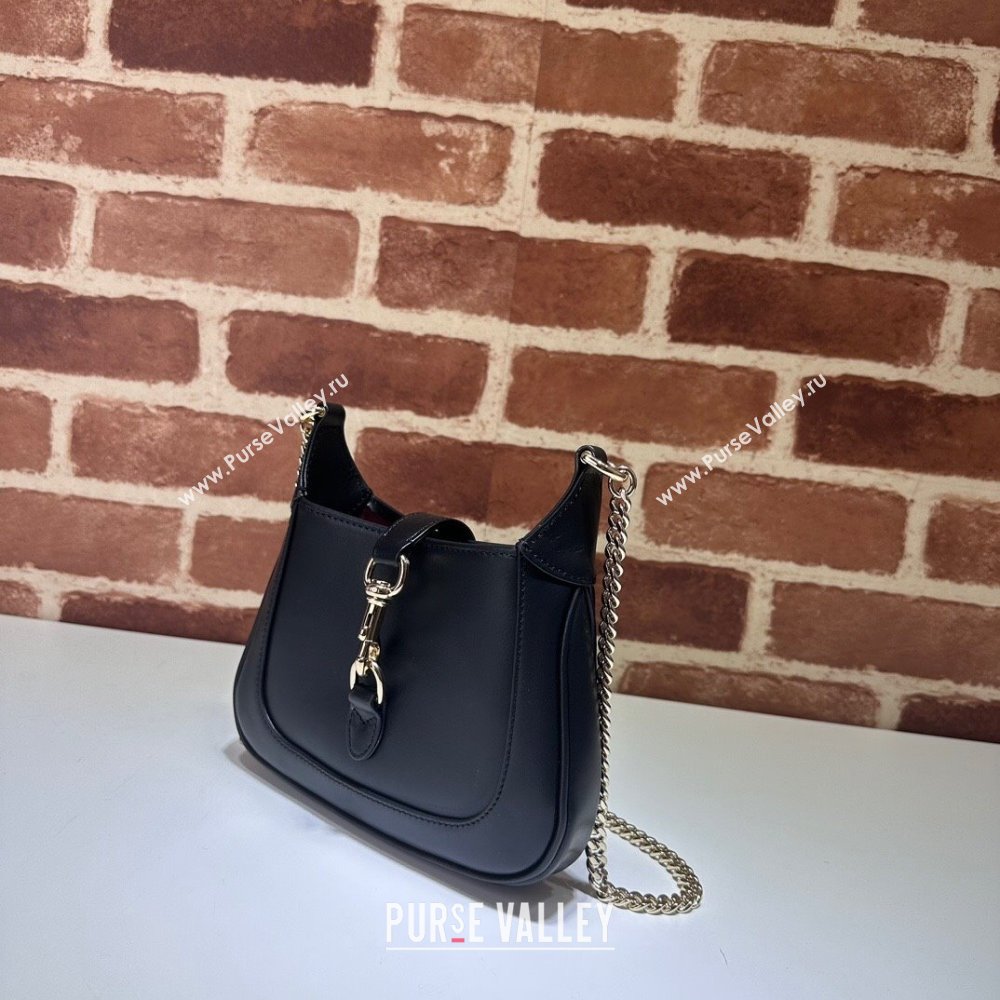 Gucci Jackie Notte Mini Bag in Smooth Leather ‎782889 Black 2024 (DLH-241211131)