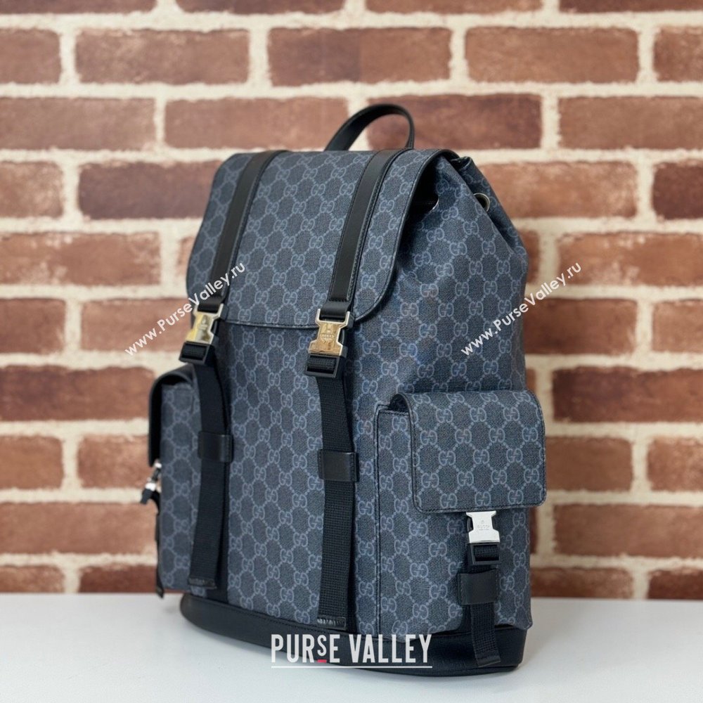 Gucci Mens GG Canvas large backpack bag Black 2025 792080 (DLH-250930105)